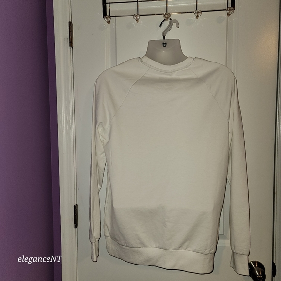 Brooklyn Civilization  Men's White Crew Neck Pullover Sweatshirt  Sz: M - Picture 6 of 7